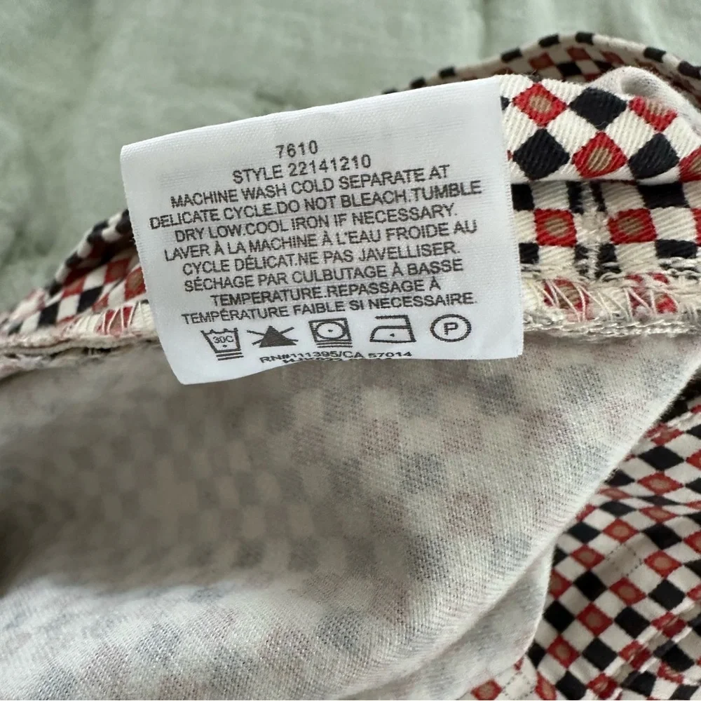 Tory Burch Women’s Checkered Tapered Pants Size 27/4